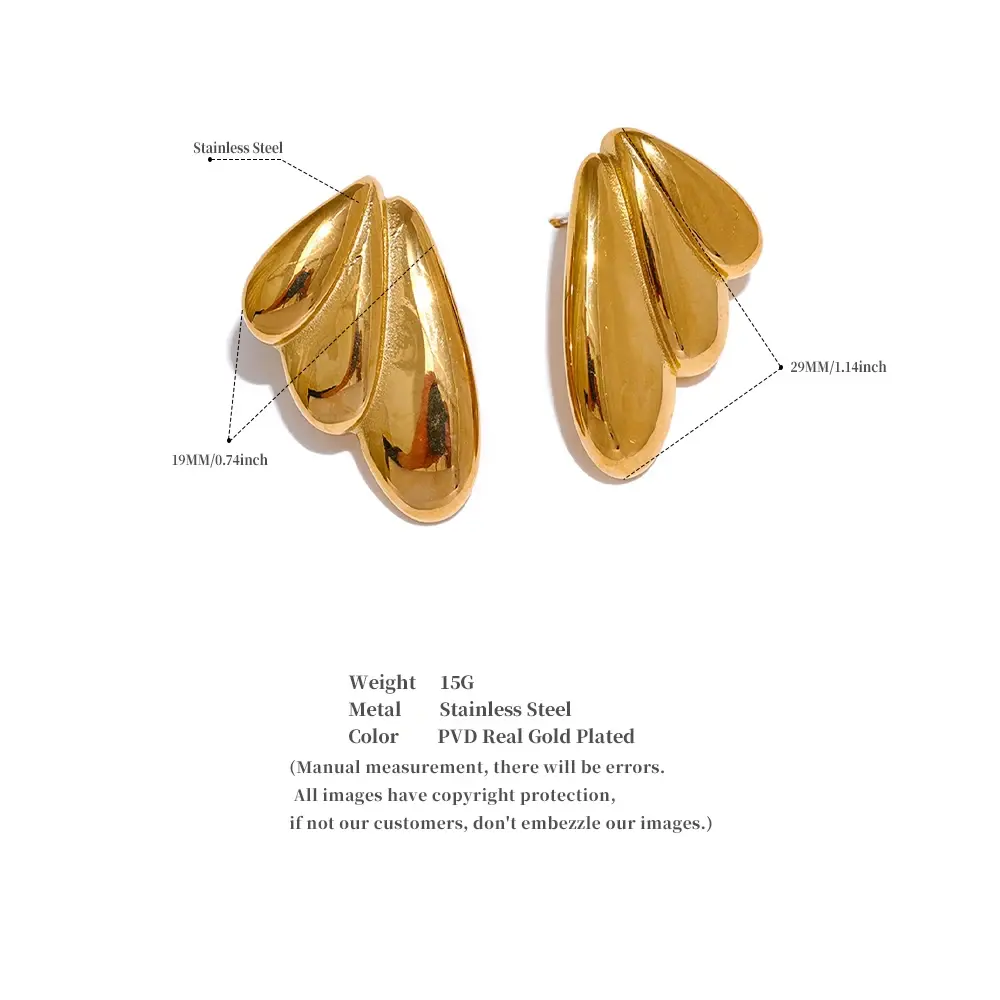 Wing Stud Earrings