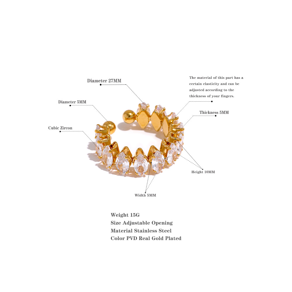 White Flex Ring