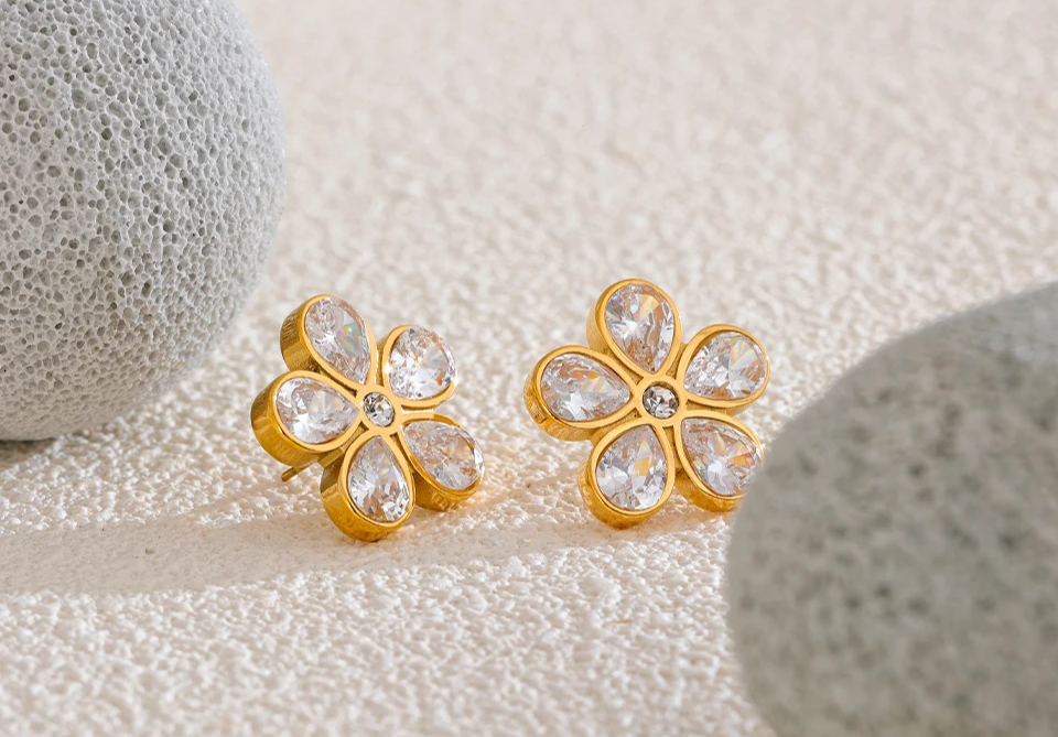 Flower Stud Earrings