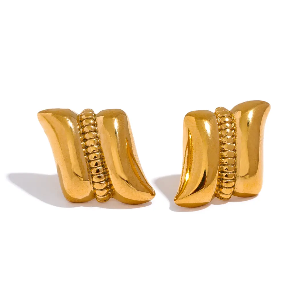 Urban Gold Stud Earrings