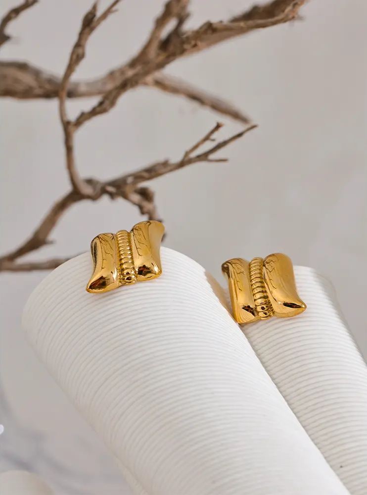 Urban Gold Stud Earrings