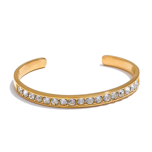 Zirconia Cuff Bangle