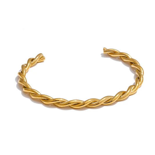 Braid Woven Cuff Bangle