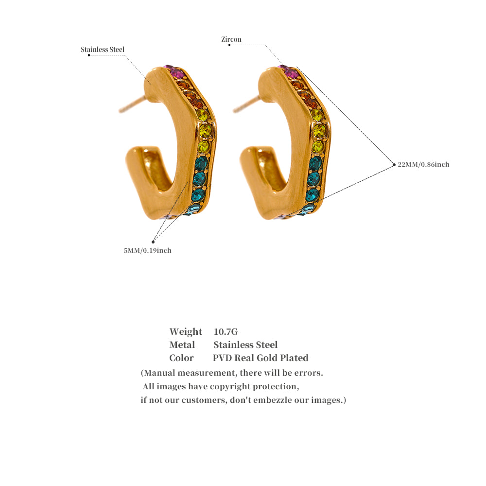 Rainbow Radiance Earrings